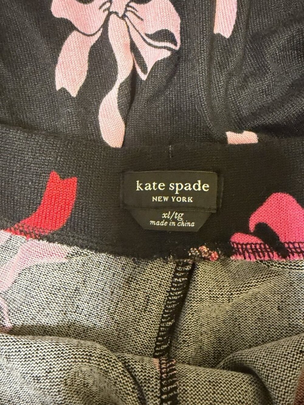 Kate Spade New York Women Bow Pajama/Lounge Pants Size XL NEW - Picture 5 of 5